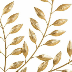 Recibidor Alexandra House Living Dorado Metal Vidrio Madera MDF 40 x 8