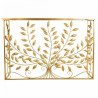 Recibidor Alexandra House Living Dorado Metal Vidrio Madera MDF 40 x 8