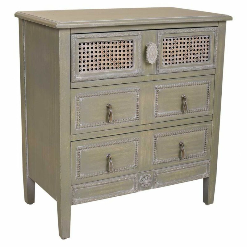 Mesita de Noche Alexandra House Living Verde 36 x 70 x 65 cm Mesita de Noche Alexandra House Living Verde 36 x 70 x 65 cm