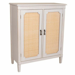 Recibidor Alexandra House Living Blanco Ratán Madera de abeto Madera
