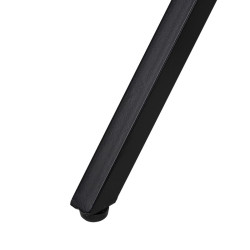 Mesa auxiliar Negro Natural Madera Metal Hierro madera y metal Madera
