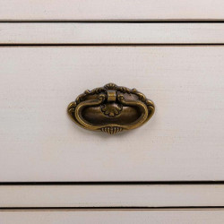 Cómoda Alexandra House Living Blanco Ratán Madera de abeto Madera MD