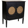 Recibidor Alexandra House Living Negro Ratán Madera de abeto Madera M