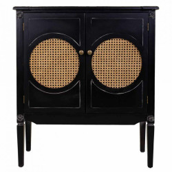 Recibidor Alexandra House Living Negro Ratán Madera de abeto Madera M