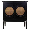 Recibidor Alexandra House Living Negro Ratán Madera de abeto Madera M