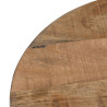 Mesa auxiliar Negro Natural Madera Metal Hierro madera y metal Madera