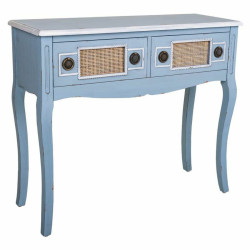 Recibidor con Cajones Alexandra House Living Azul Ratán Madera de abe