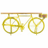 Recibidor Alexandra House Living Bike Amarillo Hierro Madera de mango