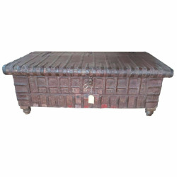 Baúl Alexandra House Living Marrón Hierro Acacia Madera de mango 72