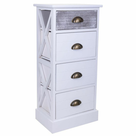Cajonera Alexandra House Living Blanco Madera de Paulonia Madera MDF 2