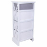 Cajonera Alexandra House Living Blanco Madera de Paulonia Madera MDF 2