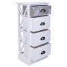 Cajonera Alexandra House Living Blanco Madera de Paulonia Madera MDF 2