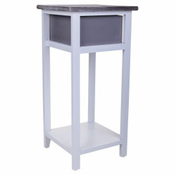 Mesita de Noche Alexandra House Living Blanco 30 x 63 x 30 cm