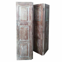 Biombo Alexandra House Living Marrón Acacia Madera de mango 3 x 178 x
