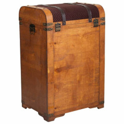 Cómoda Alexandra House Living Marrón PVC Madera Metal Tela 35 x 71 x