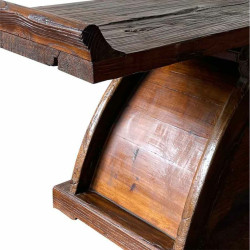 Banco Alexandra House Living Marrón Madera Madera de olmo 36 x 36 x 9