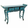Recibidor con Cajones Alexandra House Living Azul Madera de olmo 37 x