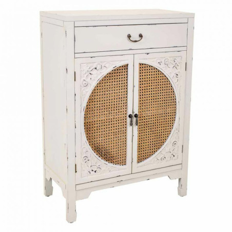 Recibidor con Cajones Alexandra House Living Blanco Ratán Madera de a