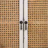 Recibidor con Cajones Alexandra House Living Blanco Ratán Madera de a