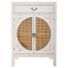 Recibidor con Cajones Alexandra House Living Blanco Ratán Madera de a