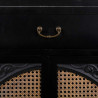 Recibidor con Cajones Alexandra House Living Negro Ratán Madera de ab