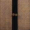 Recibidor con Cajones Alexandra House Living Negro Ratán Madera de ab