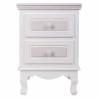 Mesita de Noche Alexandra House Living Blanco 33 x 53 x 37 cm
