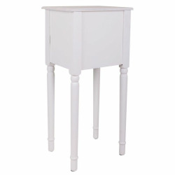 Mesita de Noche Alexandra House Living Blanco 26 x 72 x 33 cm