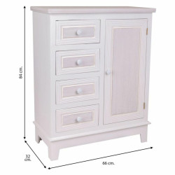 Recibidor con Cajones Alexandra House Living Blanco Madera MDF 32 x 84