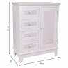 Recibidor con Cajones Alexandra House Living Blanco Madera MDF 32 x 84