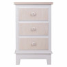 Mesita de Noche Alexandra House Living Blanco 30 x 64 x 40 cm