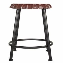 Taburete Alexandra House Living Negro Hierro 35 x 46 x 35 cm