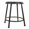 Taburete Alexandra House Living Negro Hierro 35 x 46 x 35 cm