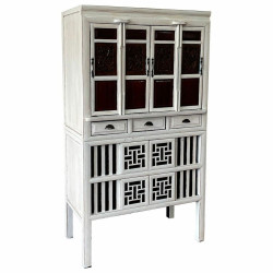 Armario Alexandra House Living Blanco Madera Madera de olmo 48 x 173 x