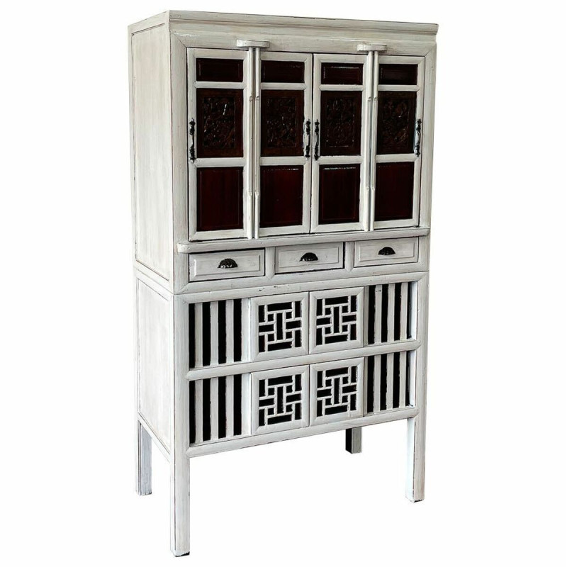 Armario Alexandra House Living Blanco Madera Madera de olmo 48 x 173 x