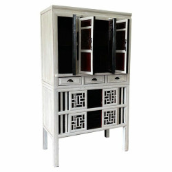 Armario Alexandra House Living Blanco Madera Madera de olmo 48 x 173 x