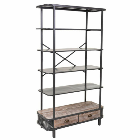 Estantería Alexandra House Living Gris Hierro Madera de abeto 40 x 18
