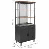 Vitrina Alexandra House Living Hierro Madera de abeto ø 8 x 19 cm 42