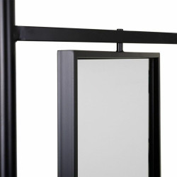 Recibidor Alexandra House Living Negro Hierro Madera de abeto 45 x 181