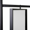 Recibidor Alexandra House Living Negro Hierro Madera de abeto 45 x 181