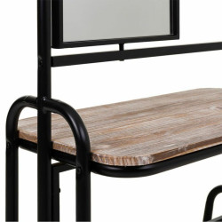 Recibidor Alexandra House Living Negro Hierro Madera de abeto 45 x 181