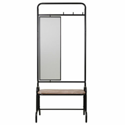 Recibidor Alexandra House Living Negro Hierro Madera de abeto 45 x 181