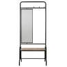 Recibidor Alexandra House Living Negro Hierro Madera de abeto 45 x 181