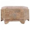 Banqueta Alexandra House Living Blanco Natural Madera de mango Madera