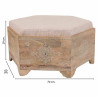 Banqueta Alexandra House Living Blanco Natural Madera de mango Madera