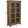 Vitrina Alexandra House Living Vidrio Hierro Madera de mango 43 x 180