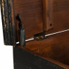 Baúl Alexandra House Living Negro Hierro Madera de mango 40 x 47 x 10
