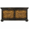 Baúl Alexandra House Living Negro Hierro Madera de mango 40 x 47 x 10