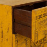 Cajonera Alexandra House Living Amarillo Hierro Madera de mango 40 x 1