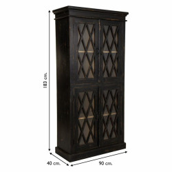 Vitrina Alexandra House Living Vidrio Hierro Madera de mango 40 x 183